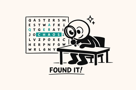 Word Search Puzzle with stick man
