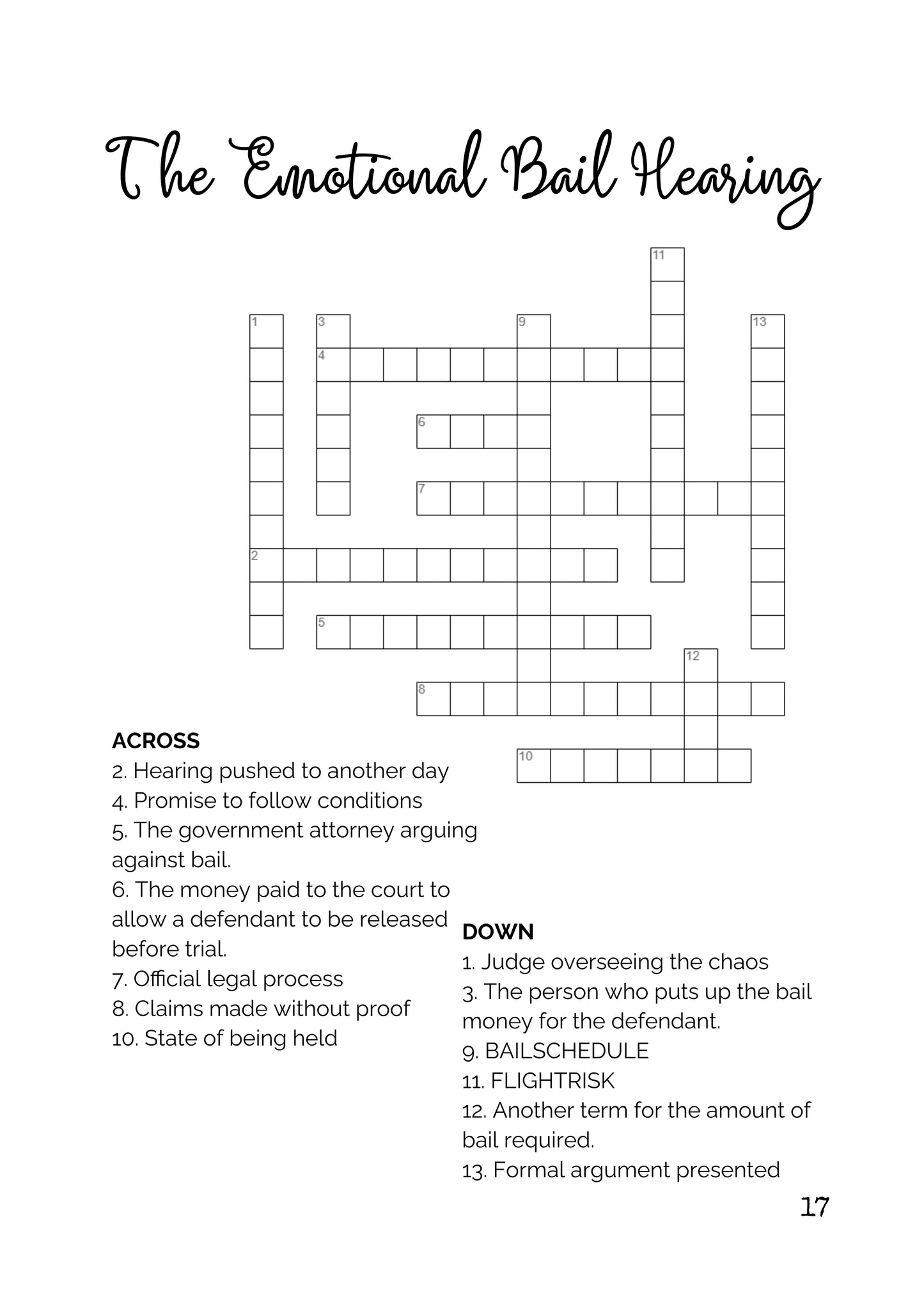 Come Play With Me... I'm on Bail