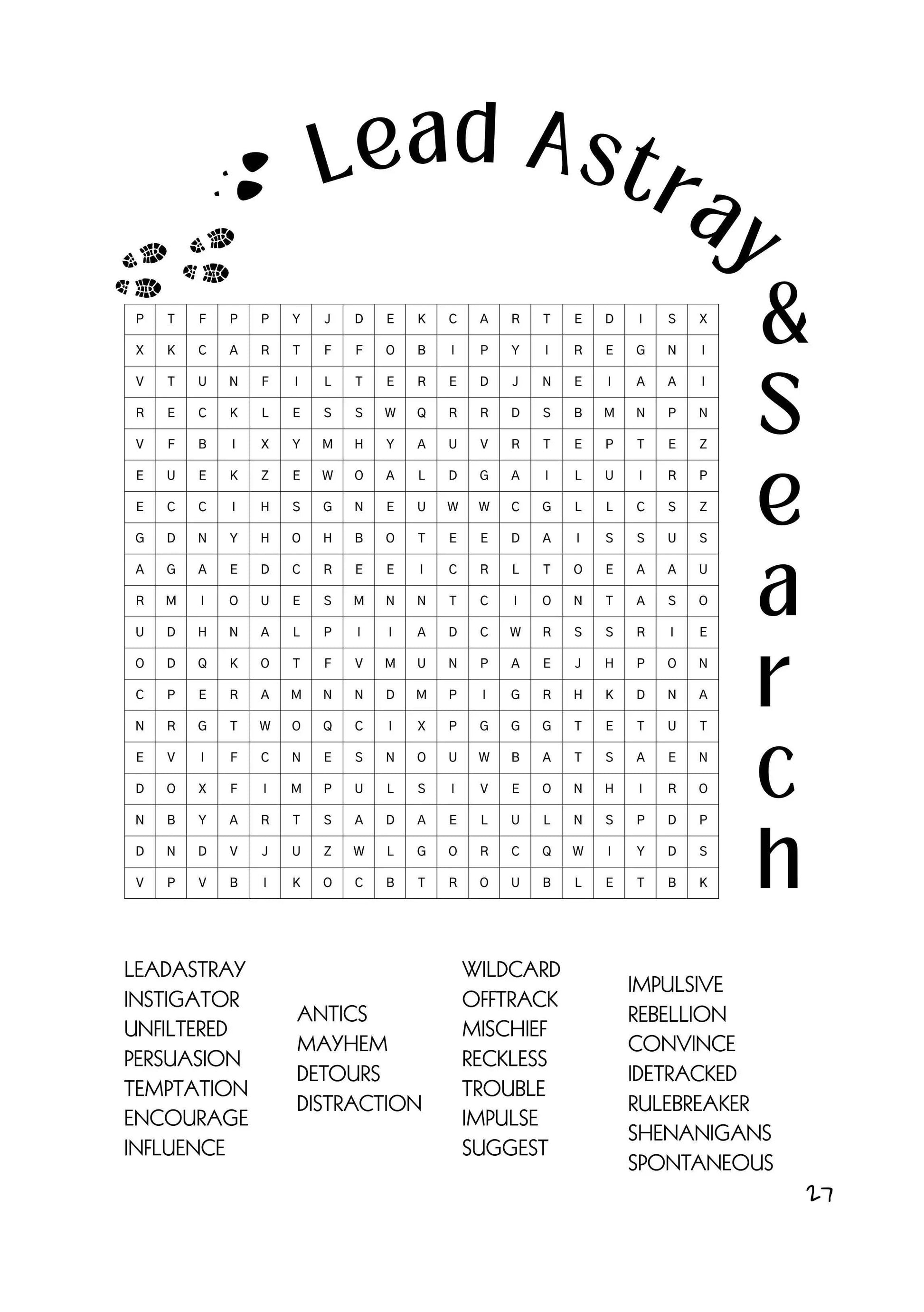 Because We All Have That One Friend... Activity Book | Adult Word Puzzles - Ink & Attitude Co Perfectly bound paperback