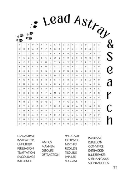 Because We All Have That One Friend... Activity Book | Adult Word Puzzles - Ink & Attitude Co Perfectly bound paperback