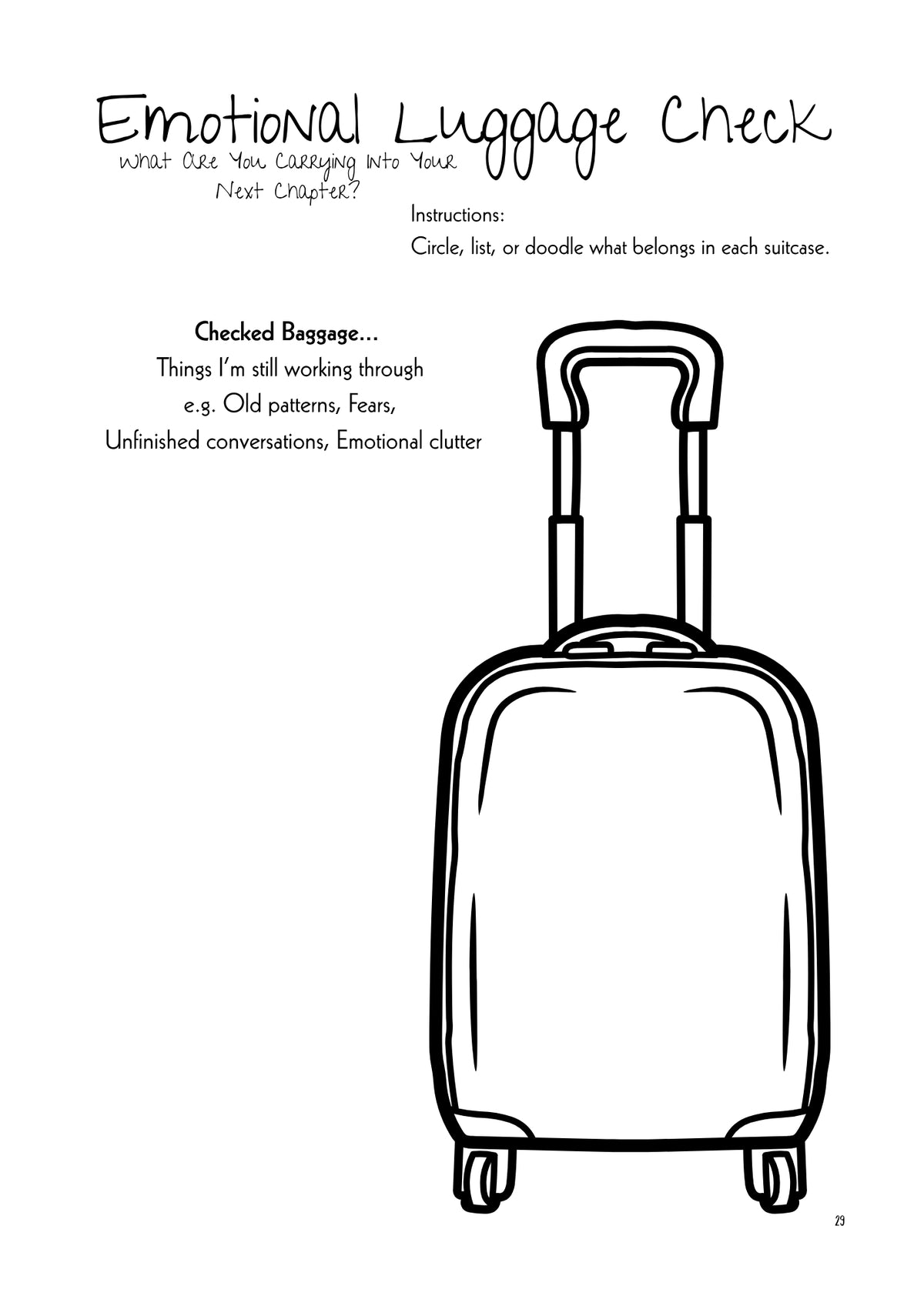 page from I Only Grow Where the Bullshit Doesn’t - Prompt Journal - Ink & Attitude Bookstore white background black text 