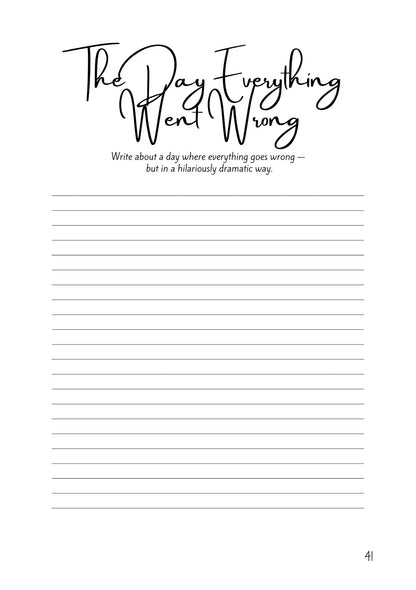 Ink & Attitude - Adult Prompt Journal - Ink & Attitude Co