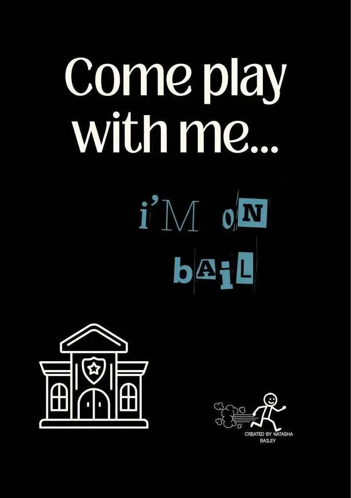 Book cover with stick figure illustrations and text on a black background